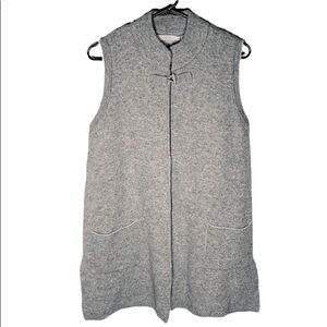 A.Aida wool toggle button sleeveless cardigan